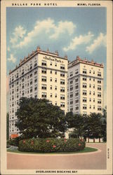 Dallas Park Hotel overlooking Biscayne Bay Miami, FL Postcard Postcard