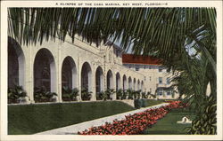 A Glimpse of the Casa Marina Key West, FL Postcard Postcard