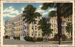 Lake Court Apartment Hotel Postcard