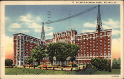 Atlanta Biltmore Hotel Georgia Postcard Postcard