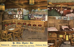 Ye Olde Oyster Bar: King Arthur Room, The Club Lounge, The George Washington Room, The Tap Fitchburg, MA Postcard Postcard