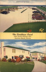 The Caribbean Court Daytona Beach, FL Postcard Postcard