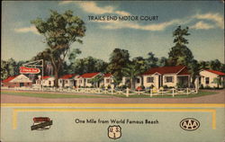 Trails End Motor Court Postcard