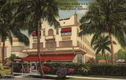 Hotel Granada Miami Beach, FL Postcard Postcard