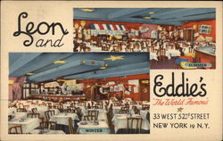 Leon and Eddies New York, NY Postcard Postcard