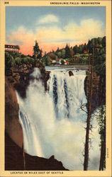 Snoqualmie Falls Seattle, WA Postcard Postcard