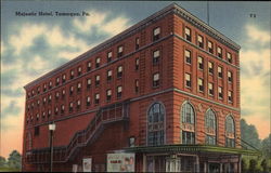 Majestic Hotel Tamaqua, PA Postcard Postcard