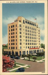 Hotel Dixie Sherman Panama City, FL Postcard Postcard