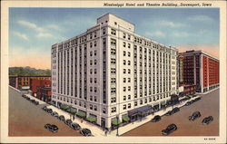 Mississippi Hotel and Theatre Building Postcard