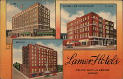 Lamer Hotels, Hays and Abilene Postcard