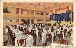 Main Dining Room - Minneapolis Athletic Club Postcard