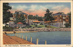 Hotel Topinabee Michigan Postcard Postcard