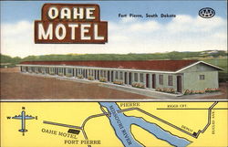 Oahe Motel Postcard