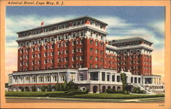 Admiral Hotel Cape May, NJ Postcard Postcard