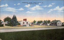 Horseshoe Motel Rapid City, SD Postcard Postcard