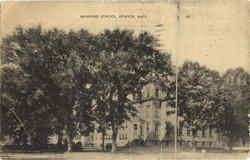 Manning School Ipswich, MA Postcard Postcard