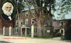 Longfellows House Portland, ME Postcard Postcard