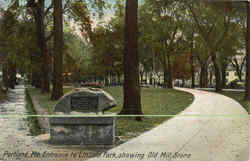 Entrance To Lincoln Park Postcard