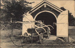 Old Reliance Engine and Firehouse, Now a Part of Mystic Seaport Postcard