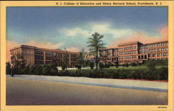 R. I. College of Education and Henry Barnard School Postcard