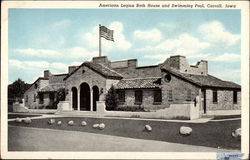 American Legion Bath House and Swimming Pool Postcard