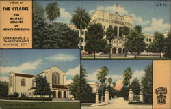 Views of the Citadel, the Military College of South Carolina Postcard