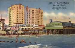 Hotel Buccaneer, On the Beach Postcard