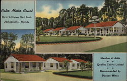 Patio Motor Court, On U.S. Highway No. 1 South Jacksonville, FL Postcard Postcard