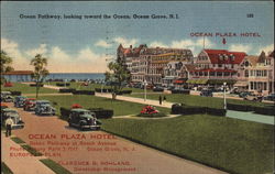 Ocean Pathway, Looking Toward the Ocean Ocean Grove, NJ Postcard Postcard