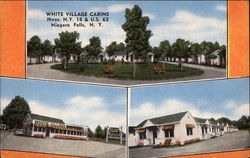 White Village Cabins Postcard