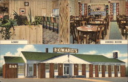 Howard's Cafe - View of Lobby, Dining Room & Front Rock Springs, WY Postcard Postcard