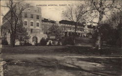 Overlooking the Hospital Building Postcard