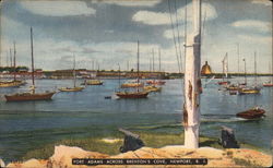 Fort Admas across Brenton's Cove Newport, RI Postcard Postcard