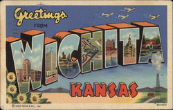 Greetings From Wichita, Kansas Postcard Postcard