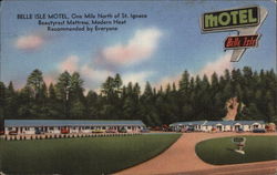 Belle Isle Motel Postcard