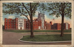 University Hospital, University of Iowa Postcard