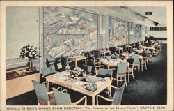 Murals in Rike's Dining Room Depicting "The Pageant of the Miami Valley" Dayton, OH Postcard Postcard