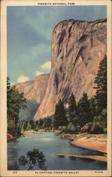 El Capitan, Yosemite Valley - Yosemite National Park Postcard