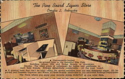 The Pine Board Liquor Store Omaha, NE Postcard Postcard