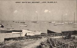 Great South Bay Bellport, NY Postcard Postcard