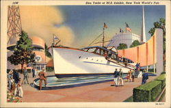 Elco Yacht at RCA Exhibit, New York World's Fair Postcard