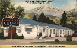 Lone Star Court, Hiway 85-87 Postcard