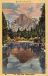 Half Dome From Sentinel Bridge - Yosemite National Park Postcard Postcard