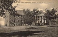 McCoy Hall, Boys' Dormitory, Bacone College Oklahoma Postcard Postcard