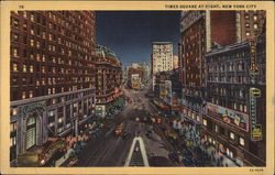 Times Square at Night Postcard