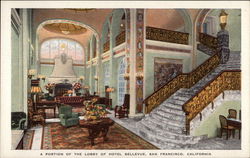 A Portion of the Lobby of Hotel Belleview Postcard