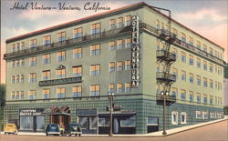 Hotel Ventura California Postcard Postcard