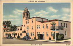 Casa del Rey Apartments in Santa Cruz Postcard