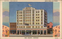 Hotel Palomar Santa Cruz, CA Postcard Postcard