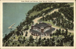 Lake Worth and Mosque Fort Worth, TX Postcard Postcard